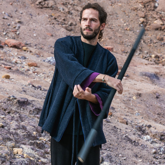 קימונו אגם כחול